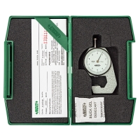 Grubościomierz czujnikowy 10mm, 0,1mm, Insize (2361-10) z akredytowanym świadectwem wzorcowania PCA